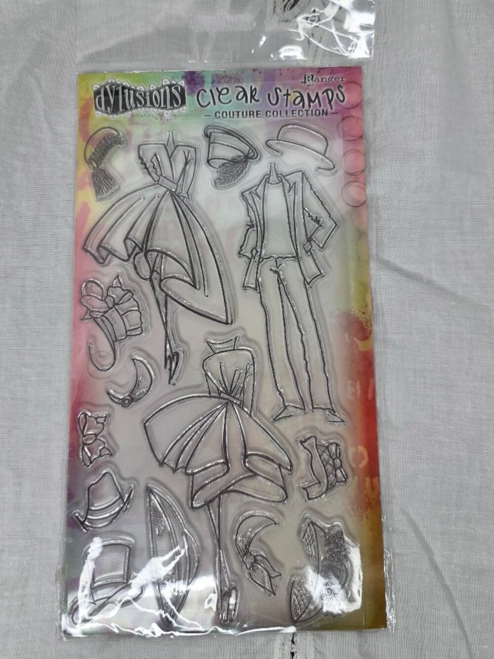Dylusions Clear Stamps Couture Collection Dyan Reaveiey Ranger Ink Paper Craft